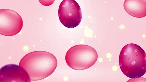 Easter Eggs Pink Stock Footage 248881618