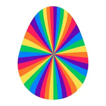 Easter eggs with retro groovy patterns in 60s 70s style set. Groovy hippie .. 库存插图