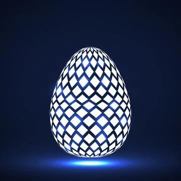 Easter eggs of rhombics. Vector illustration Stock Illustration