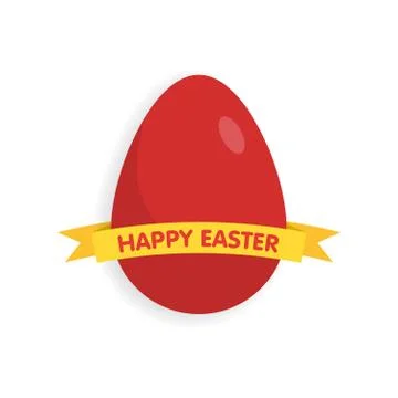 Easter eggs with ribbon vector illustration 스톡 일러스트