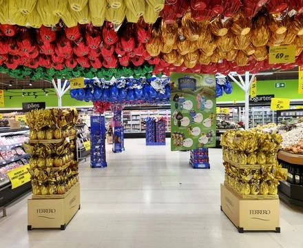 Easter eggs in Sao Paulo, Brazil - Feb 2025 Stock Photos