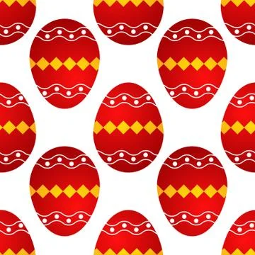 Easter eggs seamless Stock Illustration