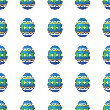 Easter eggs seamless Illustrazione stock