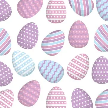 Easter eggs seamless pattern design 스톡 일러스트