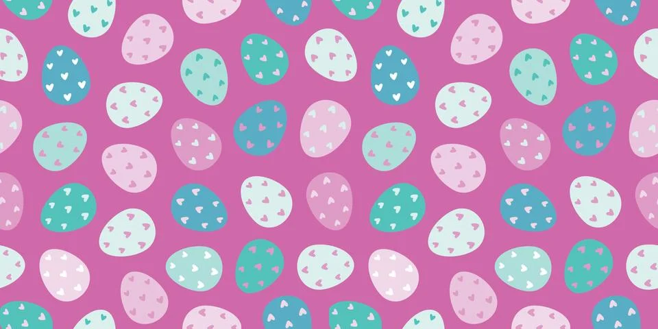 Easter eggs seamless pattern. Design for textiles 스톡 일러스트