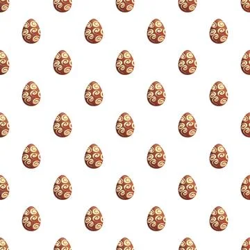 Easter eggs seamless pattern for holiday decoration イラスト素材