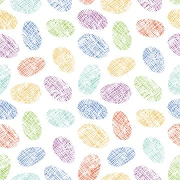 Easter eggs seamless pattern Stock Illustration