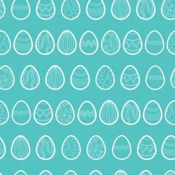 Easter eggs seamless pattern Stock Illustration