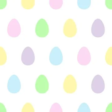 Easter eggs seamless pattern. Stock Illustration