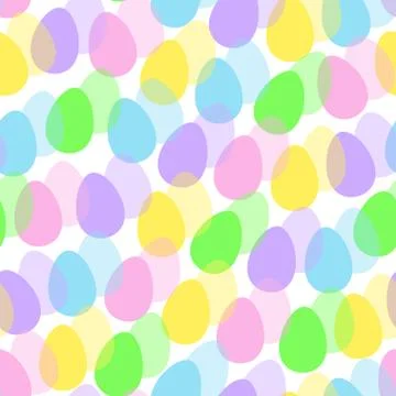 Easter eggs seamless pattern. Stock Illustration