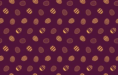 Easter eggs seamless pattern 스톡 일러스트