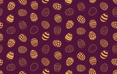 Easter eggs seamless pattern 스톡 일러스트