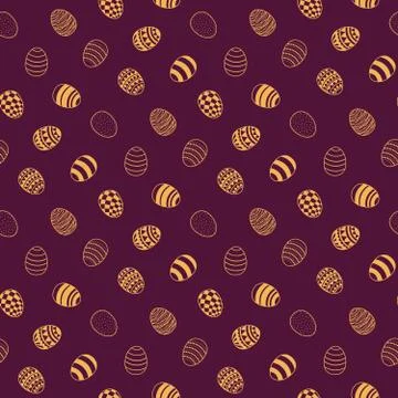 Easter eggs seamless pattern 스톡 일러스트