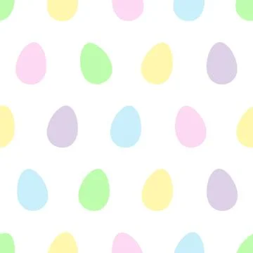 Easter eggs seamless pattern. Stock Illustration