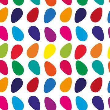 Easter eggs seamless pattern. Stock Illustration