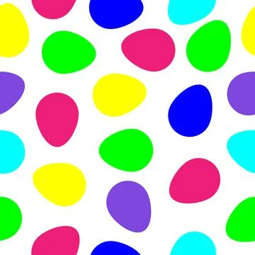 Easter eggs seamless pattern. vector illustration Stock Illustration