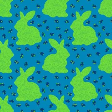 Easter eggs seamless rabbit pattern for wrapping paper and fabrics and linens 스톡 일러스트