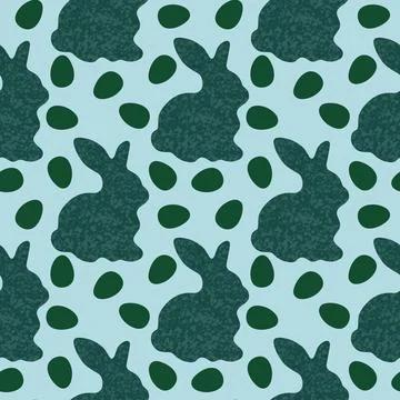 Easter eggs seamless rabbit pattern for wrapping paper and fabrics and linens 스톡 일러스트