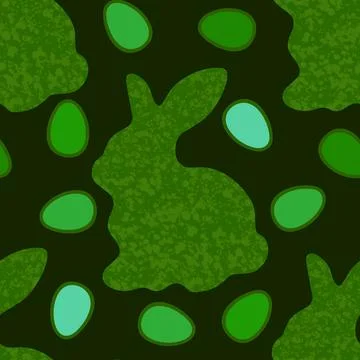 Easter eggs seamless rabbit pattern for wrapping paper and fabrics and linens Foto stock