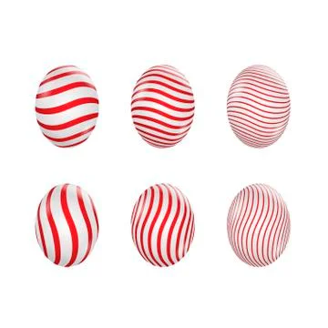 Easter eggs set Illustrazione stock