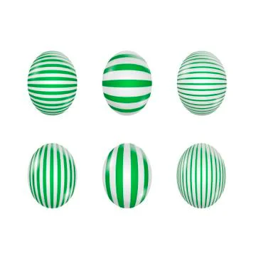Easter eggs set Stock Illustration