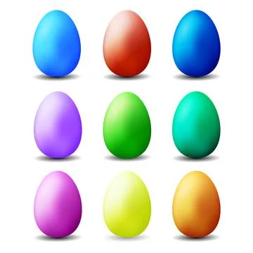 Easter eggs. Symbols of happy easter. Vector graphics. Stock Illustration