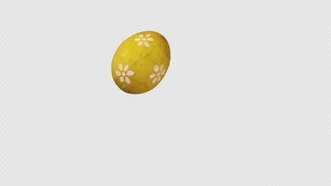 Easter Eggs Tossing and Throwing at Different Angles  of Different Patterns Stock Footage 303713155