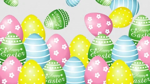 Easter eggs transition Stock Footage 151783130