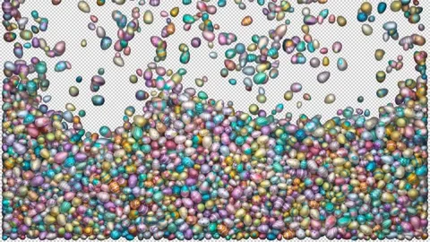 Easter Eggs Transition Stock Footage 260226750