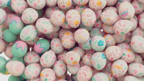 Easter Eggs Transition Smooth Holiday Sweep 스톡 동영상 332029878