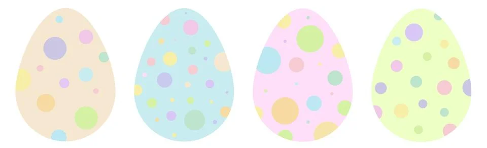 Easter eggs vector Stock Illustration