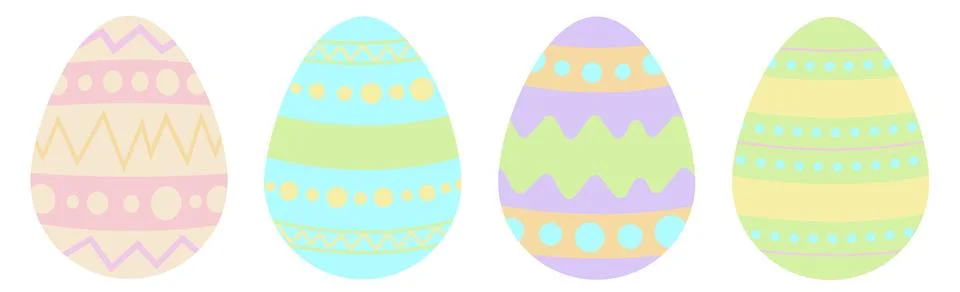 Easter eggs vector Stock Illustration