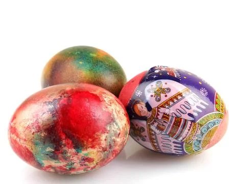 Easter eggs on white background Easter eggs on white background Copyright:... Foto stock