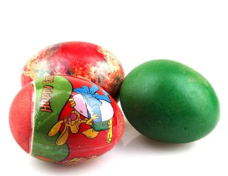 Easter eggs on white background Easter eggs on white background Copyright:... 写真素材