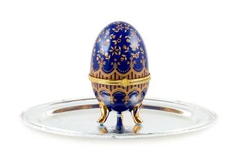 Easter eggs on a white background Foto stock