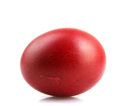 Easter eggs on white background 库存照片