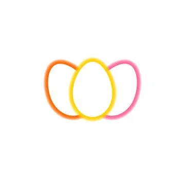 Easter eggs on a white background. Vector illustration . Stock-Illustration