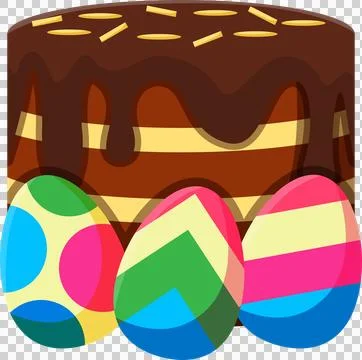 Easter element graphic icon illustration. Stock Illustration