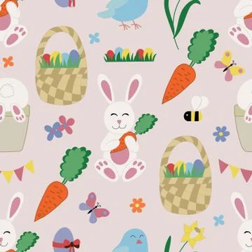 Easter Elements  and Icons Set Illustrazione stock