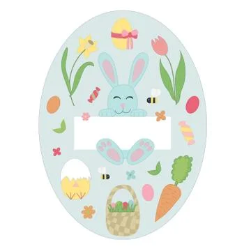 Easter Elements  and Icons Set Illustrazione stock