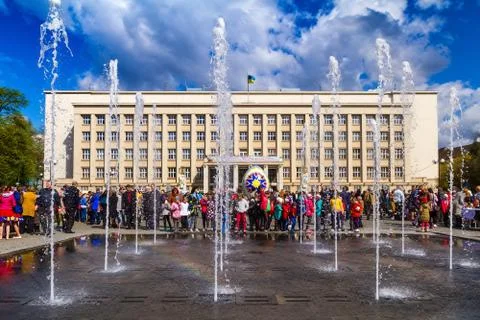 Easter exhibition-contest of Easter eggs in Uzhhorod Stock Photos