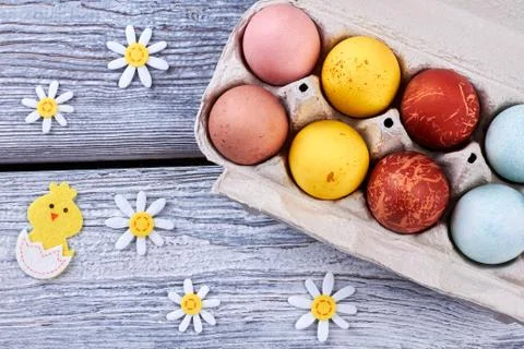 Easter felt decorations. Stock Photos