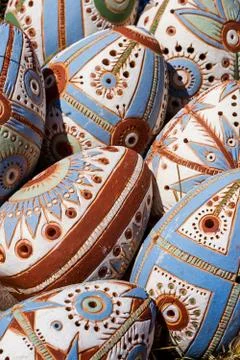 Easter Festivals Contest of Easter eggs in Uzhhorod Stock Photos