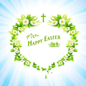 Easter festive background Stock Illustration
