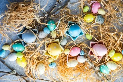 Easter festive card Stock Photos