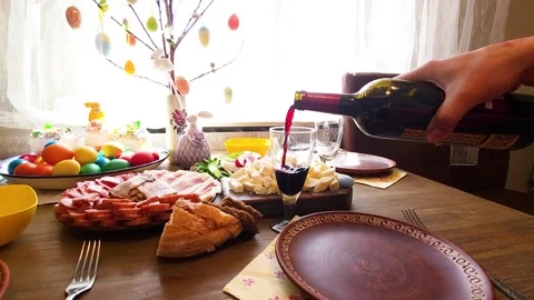 Easter - festive table Stock Footage 316695968