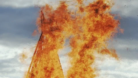 Easter Fire Heat Haze Video stock 90401117