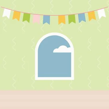 Easter Flat Simple Vector Illustration-15 Stock Illustration