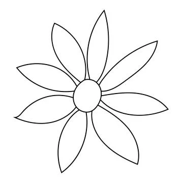 Easter flowers vector plants colored icon element Stock Illustration