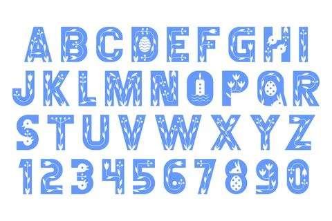 Easter Font Stock Illustration
